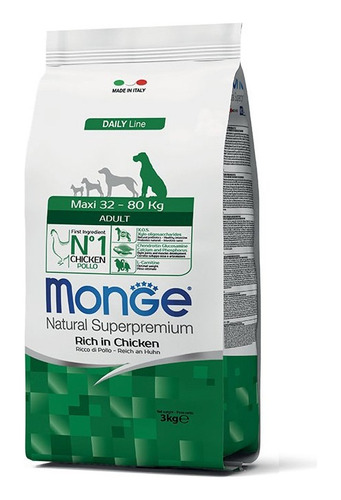 Monge Perro Adulto Maxi 12 Kg L&h