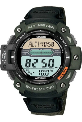 Reloj Original Casio® Altímetro 100 Mts Water Resist Nuevo