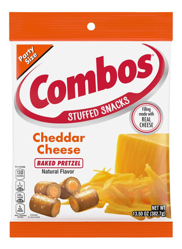 Combos Bocadillos De Pretzel Horneados Con Queso Cheddar, 13