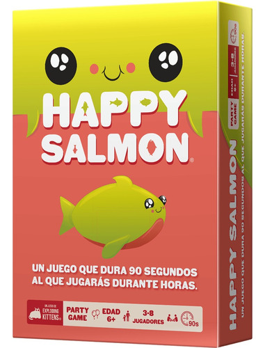 Happy Salmon Exploding Kittens Juego De Mesa Español