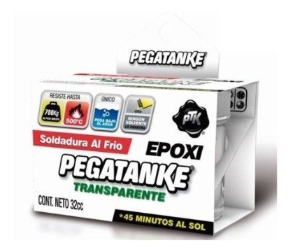 Pegamento Soldadura Al Frío Epóxica Transparente. Pegatanke