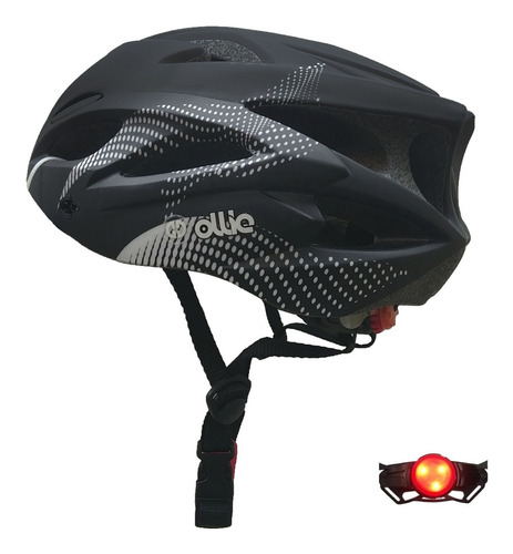 Casco Ciclista Ollie Cyclone - Negro/blanco | S18-l