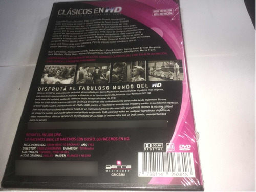 De Aquí A La Eternidad Burt Lancaster Dvd Alta Definición