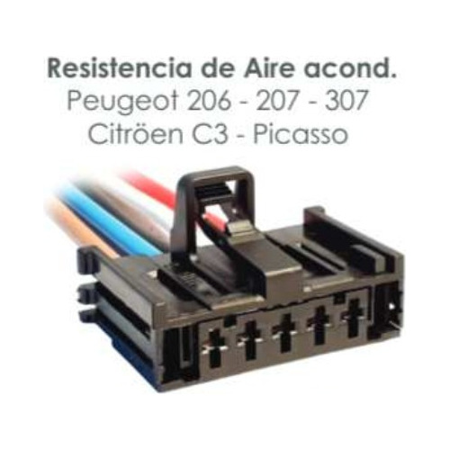 Imagen 1 de 4 de Ficha Resistencia Forzador Calefaccion Peugeot 206 207 307