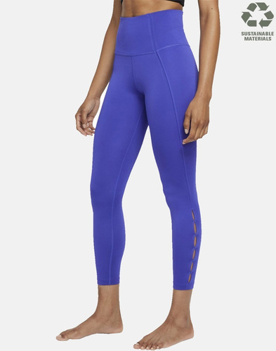 Calzas Mujer Nike Yoga Dri-fit Tiro Alto Ceñido 7/8 Original