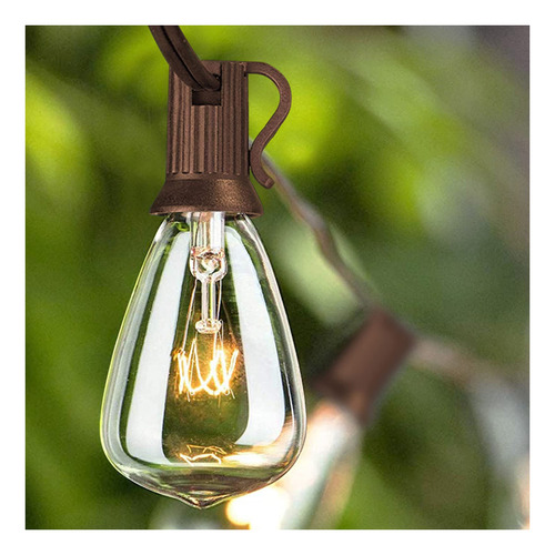 Cadena De Luces Edison Para Exteriores De 25 Pies Con 27 Bom