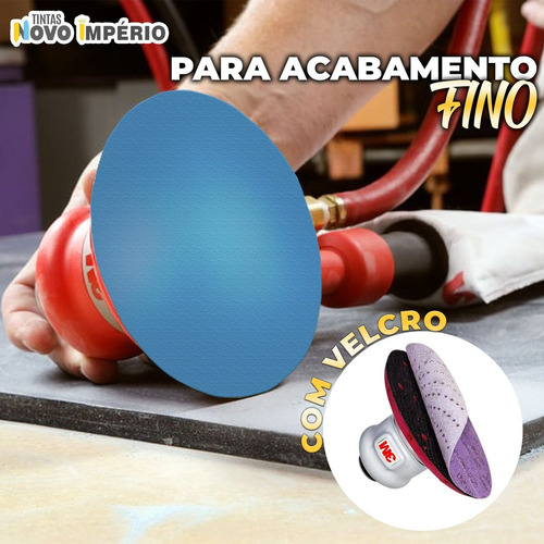 Kit 05 Disco Lixa Hookit Com Velcro Deerfos P1500 E P2000