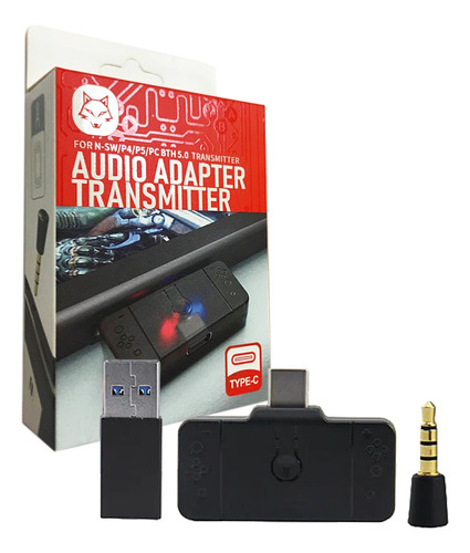 Transmisor Audio Bluetooth 5.0 Switch Switch Lite Ps4 Ps5 Pc