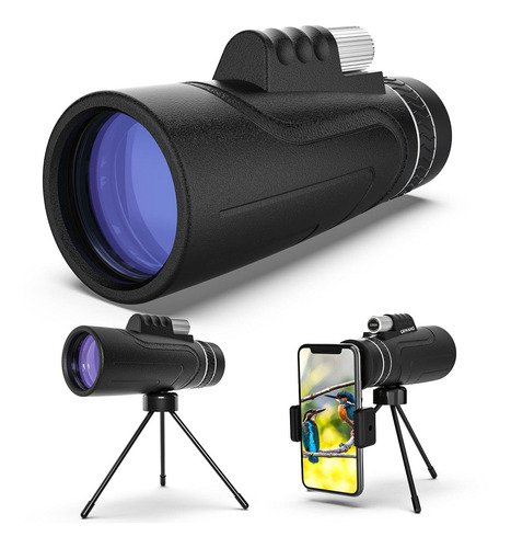 Grwang Telescopio Monocular Hd 12 X 50  Vision Clara Para Al