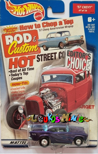 Hot Wheels ´57 Chevy Editor´s Choice Series 1 Target Lacrado