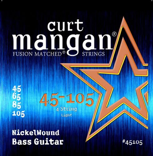 Curt Mangan Fusion Matched Nickel Wound Cuerda Grave 45 