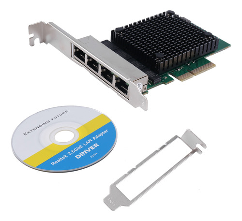 Tarjeta De Red Gigabit Pcie X4 De 2,5 G Rtl8125b De 4 Puerto