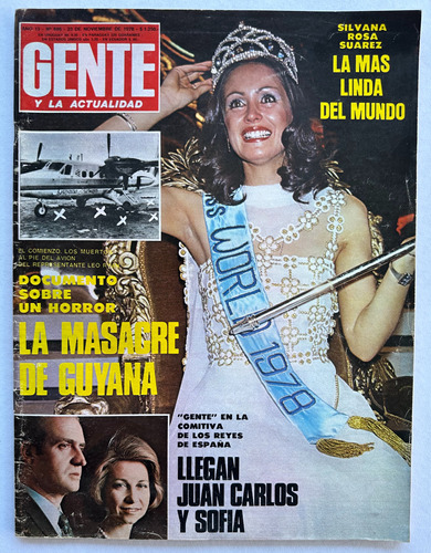 Gente N° 696 Silvana Suarez Chaplin Porcel Reutemann 1978