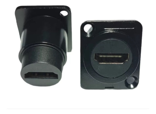 Adaptador HDMI do 1 HDMI fêmea em 1 HDMI fêmea Tebera Emenda HDMI para Painel preto - Kit de 4 unidades