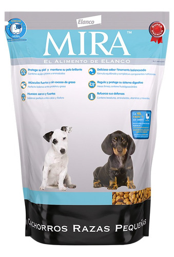 Mira® Cachorro Raza Pequeña 3 Kg. Alimento Super Premium.