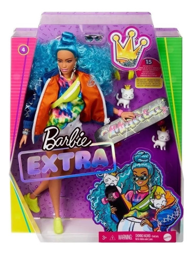 Barbie Extra Doll Nib Freckles Curly Hair Malibu Doll (Usado)