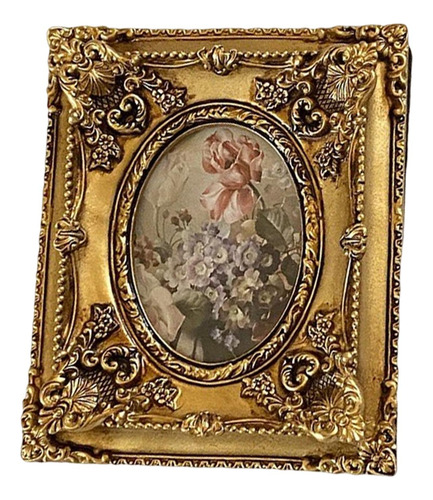2 Peças De Moldura Ornamentada De Redondo E Retângulo