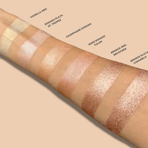 Imagen 2 de 3 de Iluminador Soleil Powder Regina Maquillaje Highlighter