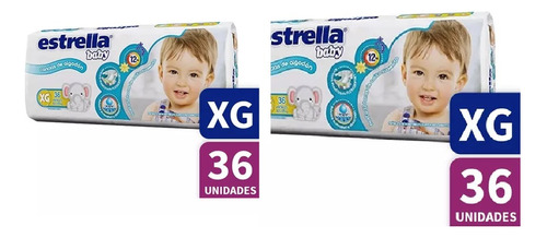 2 Pack Pañales Estrella Baby Hiperpack Todos Los Talles