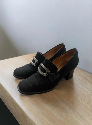 Zapatos Negros Con Taco Dama - Pigalle 8