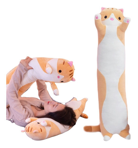 Juguete Peluche Gato Almohada Suave Gatito Gigante Lindo 65