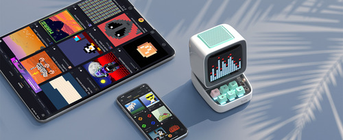 Divoom Ditoo Pixelart Altavoz Bt Retro C/ Pantalla Led Blanc