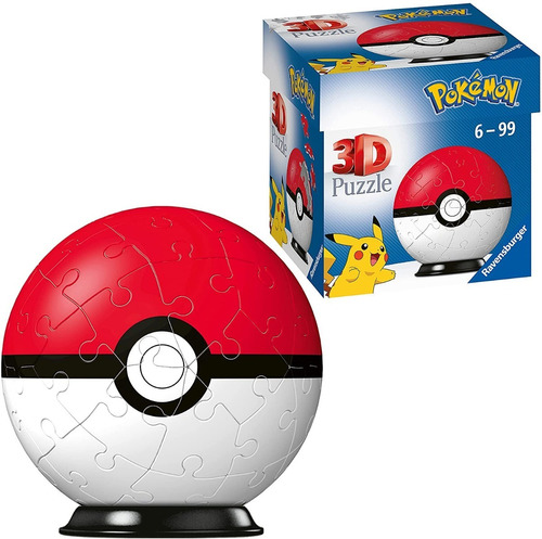 Rompecabezas Puzzle Ravensburger Pokemon 3d Pokebola 54 Pz