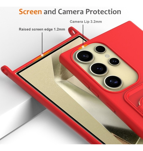 Funda De Silicona Sólida For Samsung Con Cordón, Duradera