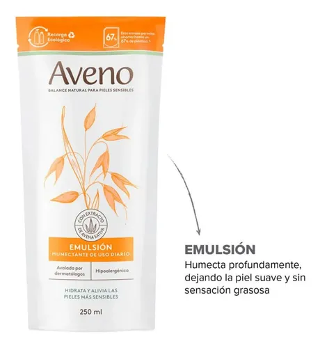 Aveno Emulsión Emoliente Suavizante Piel Sensible Refill