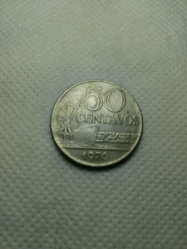 Moneda De 50 Centavos De 1970. Brasil. (Usado)