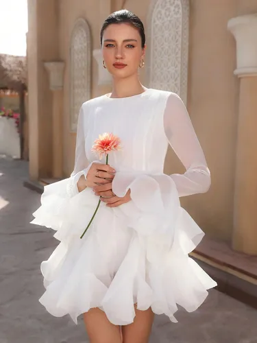 Vestido Shein Importado De Casamiento Civil Fiesta Premium