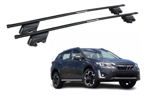 Rack Bagageiro Teto Eqmax Beta Aço Preto New Subaru Xv 2023