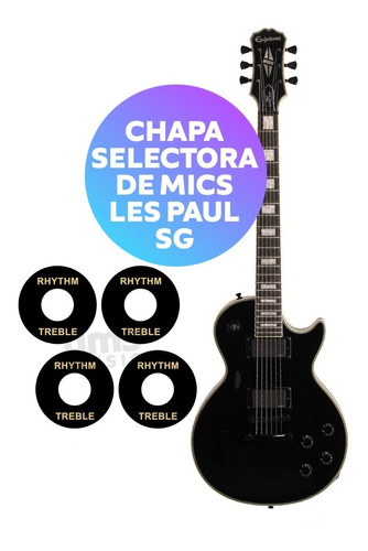 Tapa Arandela Chapa Selectora Rhythm Treble Para Les Paul Sg