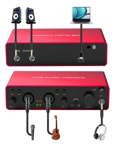 Interfaz De Audio 2i2 2ª Generación 48v Phantom Power