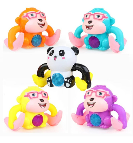 Juguete Animal Rodante Electronico Con Aplauso Para Niños Personaje Oso Panda