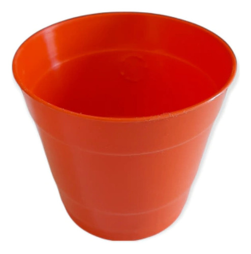 Maceta Plástico T.a Plastic Rocio N6 Naranja