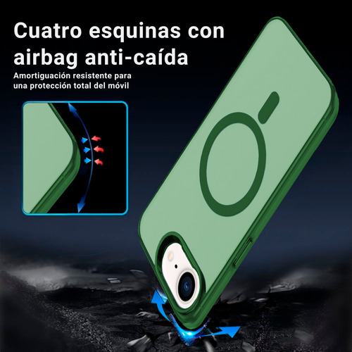 Funda Case Deluxe Para iPhone 16e Compatible Con Magsafe Verde