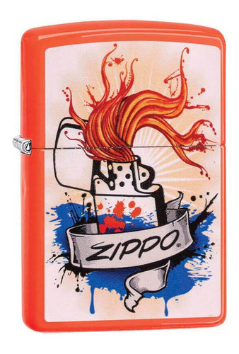 Encendedor Zippo Splash Naranja
