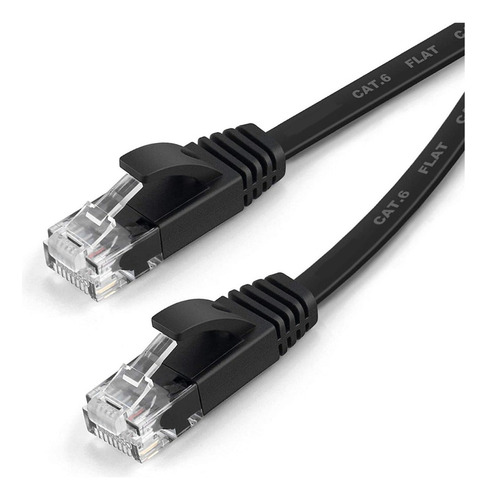 Cable Rojo Plano Categoría 6 Cat6 Rj45 Stp Ethernet 50 Metro