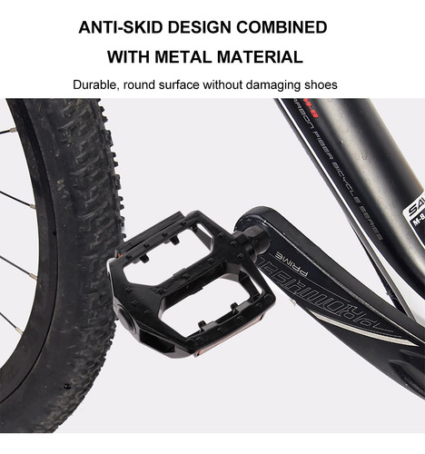 Imagen 2 de 8 de 2 Pedales De Aleación De Aluminio Huecos Para Bicicleta De M