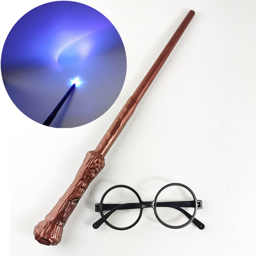 Wizard Wand De 14.2 Pulgadas De Longitud, Luz Y Sonido, Plás