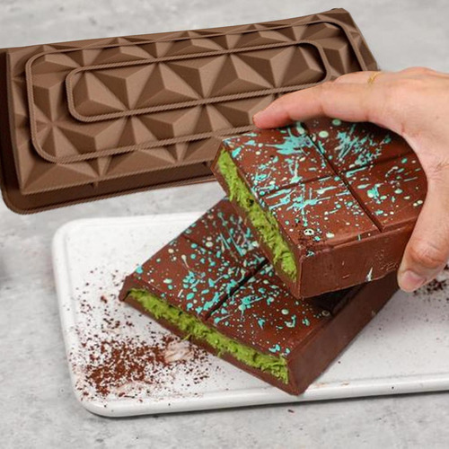 Molde De Silicona Para Barra De Chocolate Moldes Profundos P