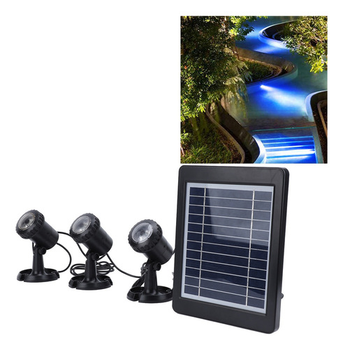 * Lámpara Solar Para Estanque 3 En 1, Rgb, Que Cambia De