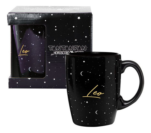 Taza Mug Horoscopo Negro Leo (libro Original)