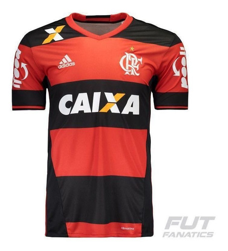 Camisa adidas Flamengo I 2016 Com Patrocínio - Futfanatics