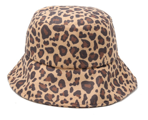 Piluso Sombrero Bucket Hat Animal Print Gamuzado Mujer