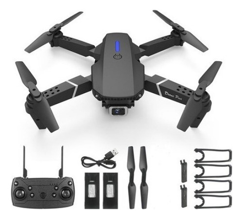 1 Cámara Mini Drone Grande Angular Wi-fi Barato + 2 Morcegos