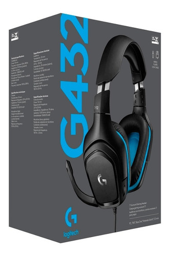 Imagen 10 de 10 de Auriculares Gamer 7.1 Logitech G432 Ps4 Xbox Pc Dts Headset