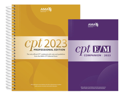Book : Cpt Professional 2023 And E/m Companion 2023 Bundle 
