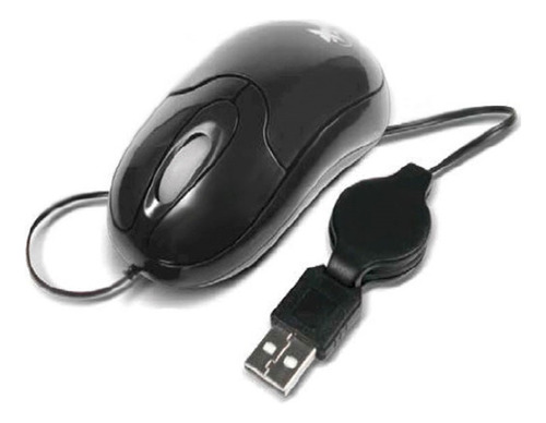 Mini Mouse Raton Optico Cable Retractil Usb Xtech 150 800dpi